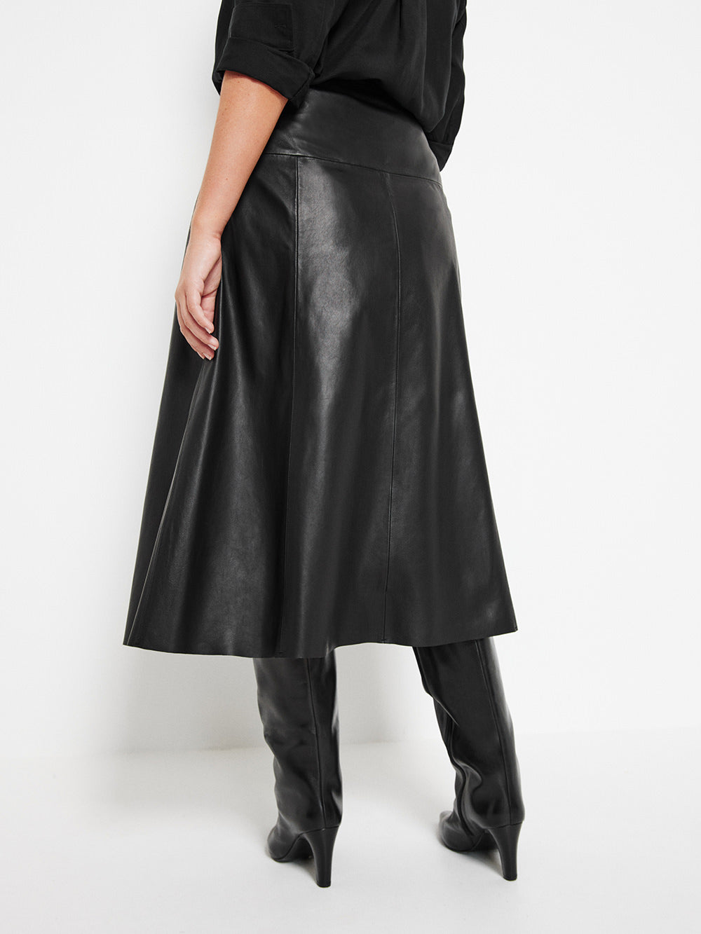 The A-Line Leather Skirt