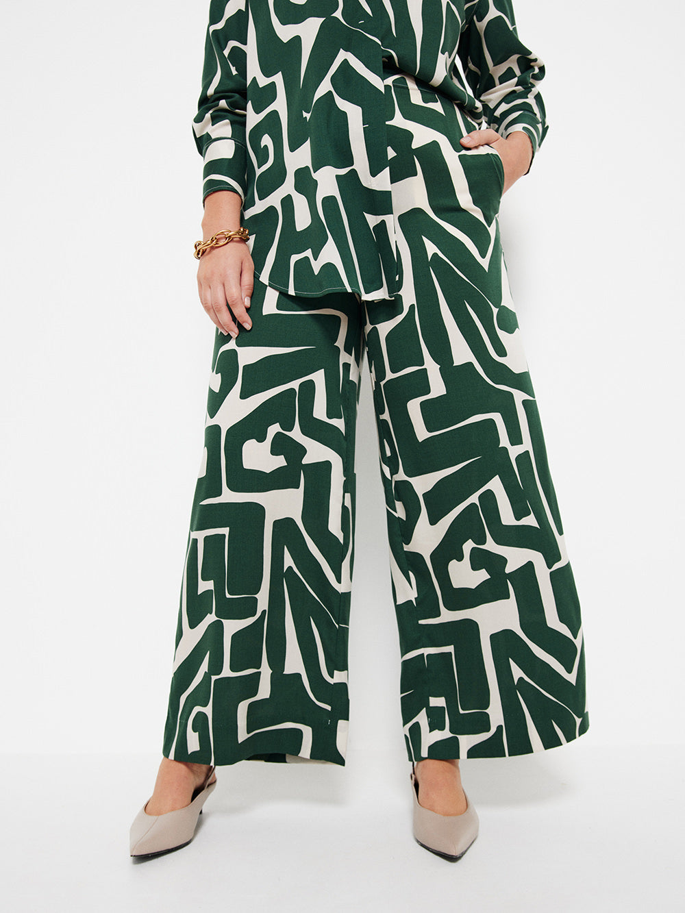 The Draped Print Pant