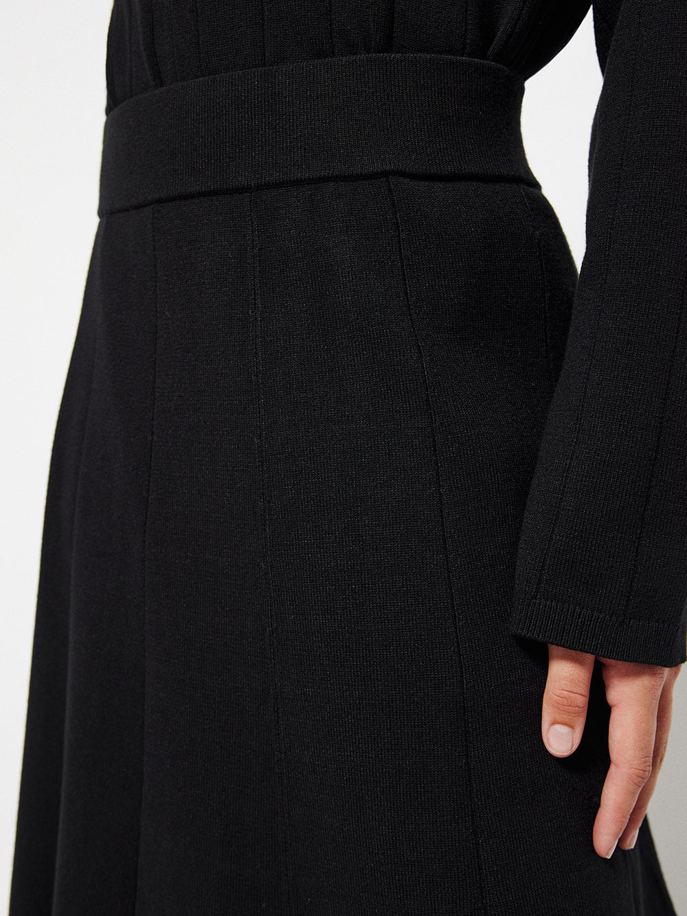 A Line Knit Skirt