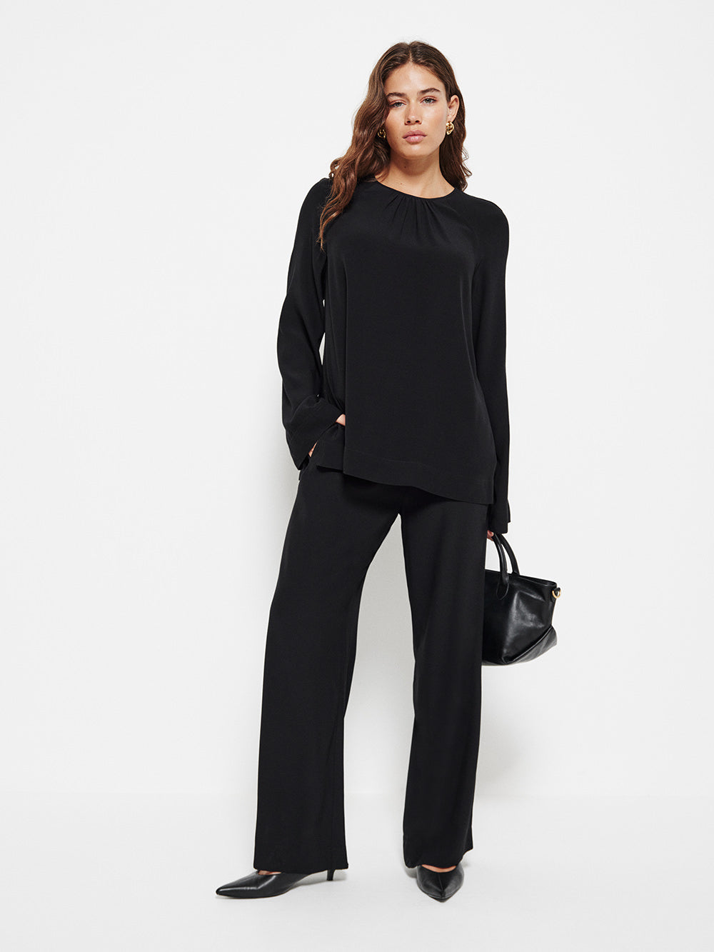 Draped Pull On Pant