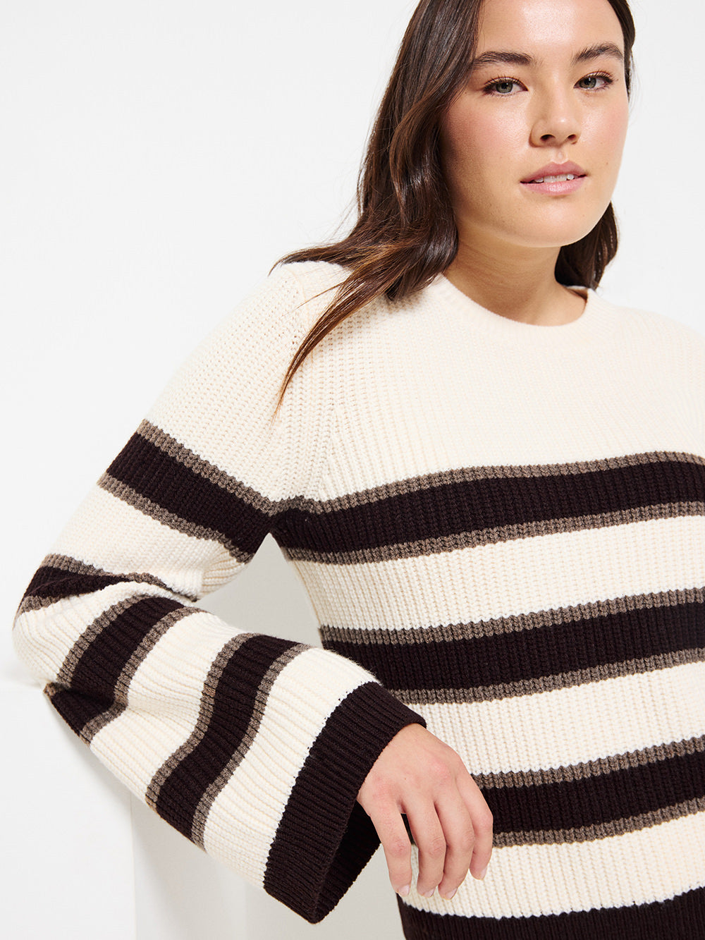 Stripe Knit Pullover