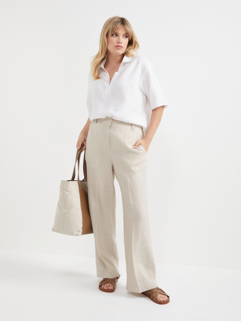 The Linen Relaxed Trouser