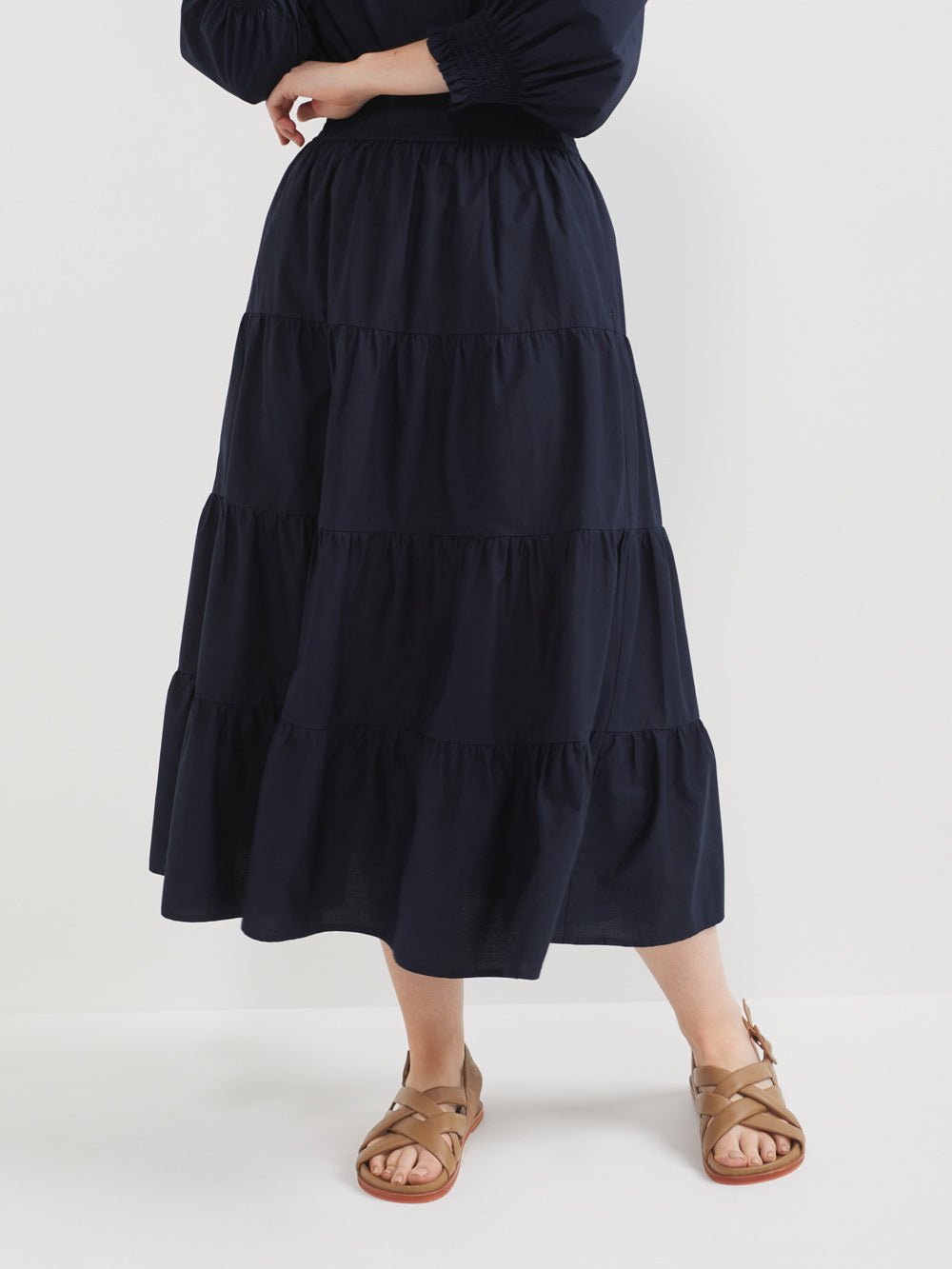 The Tiered Cotton Voile Maxi Skirt