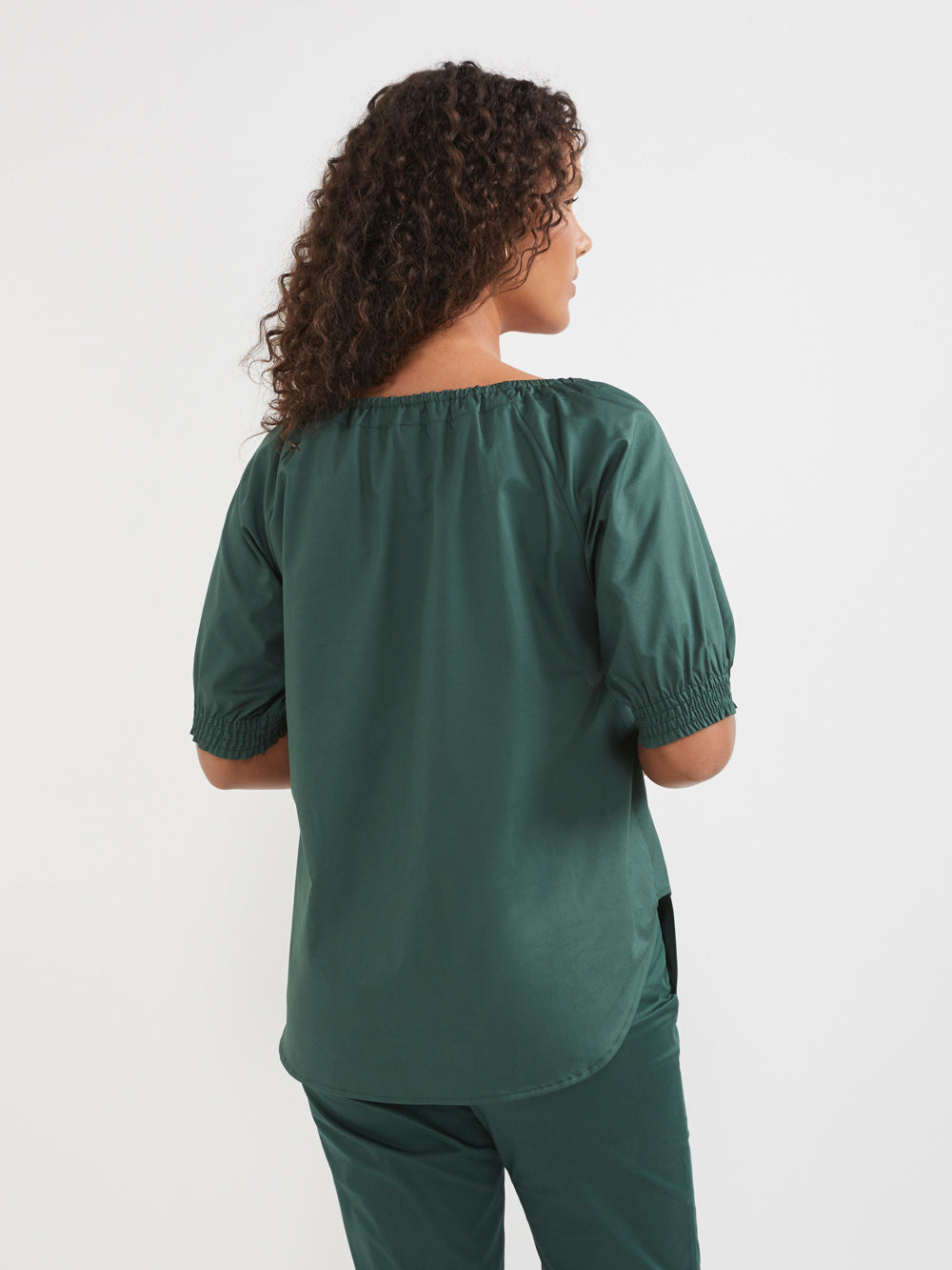 The Cotton Sateen Boho Top