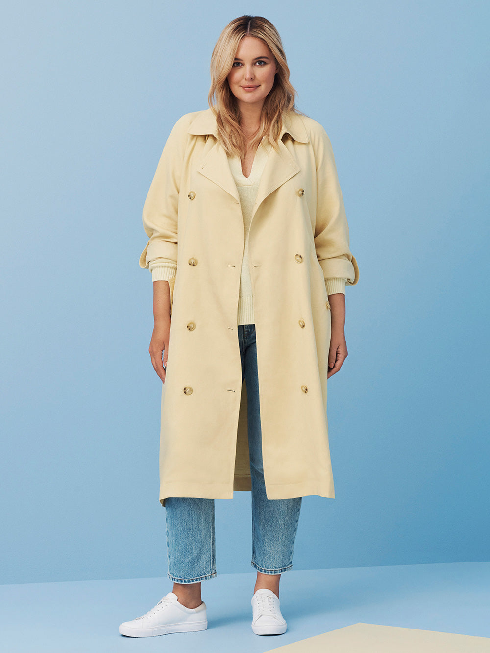 The Linen Blend Statement Trench