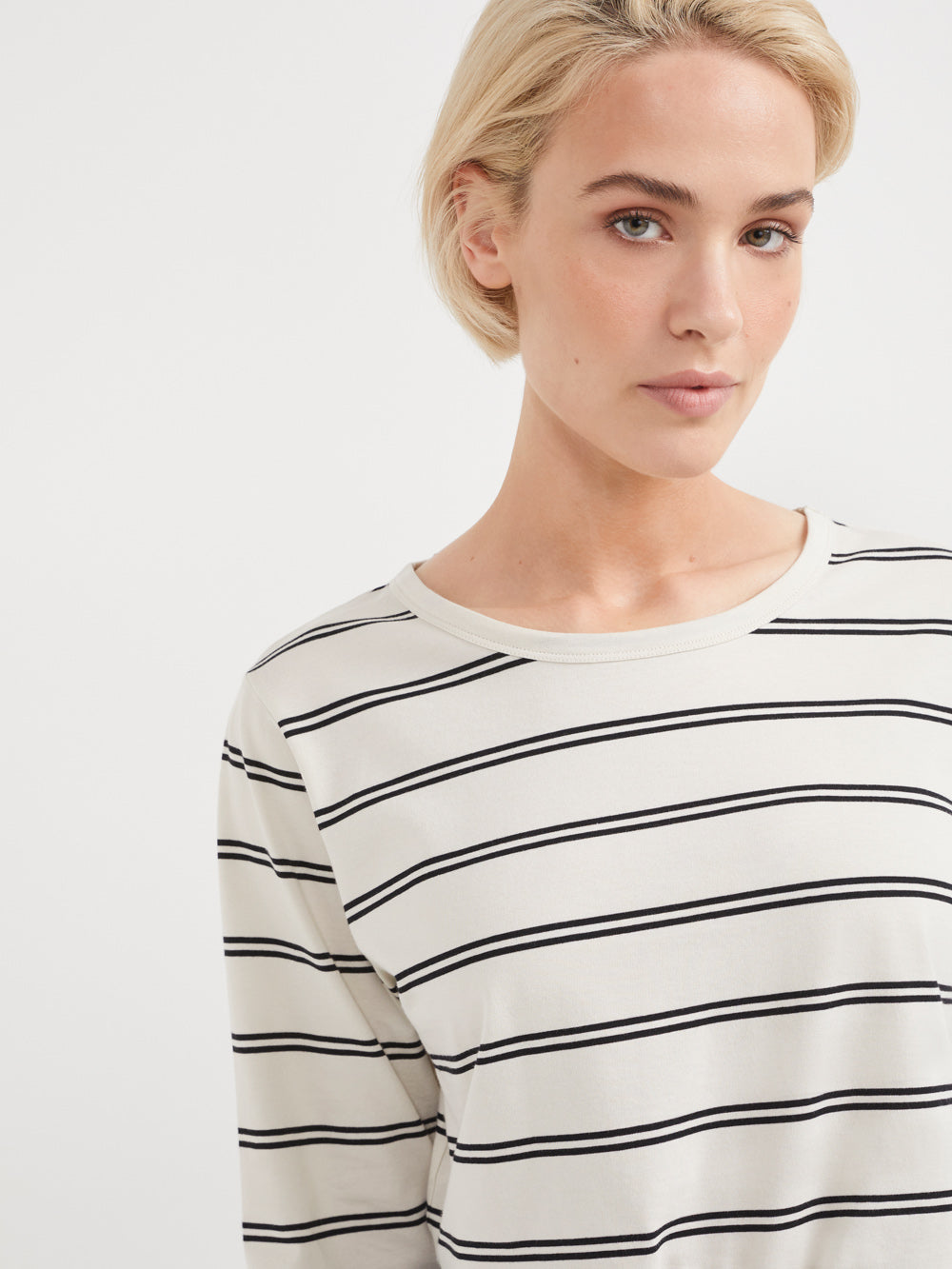 The 3/4 Sleeve Stripe Tee