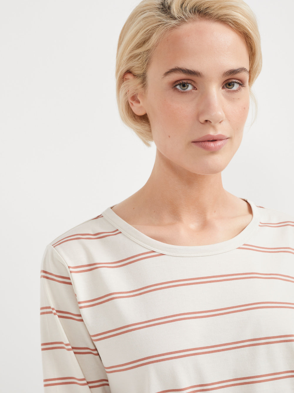 The 3/4 Sleeve Stripe Tee