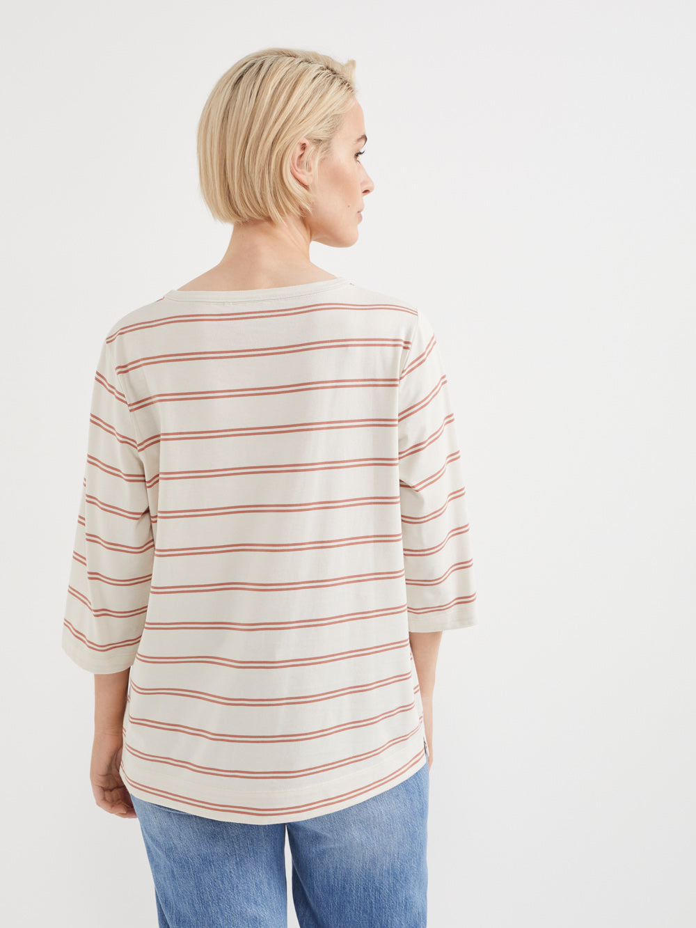 The 3/4 Sleeve Stripe Tee