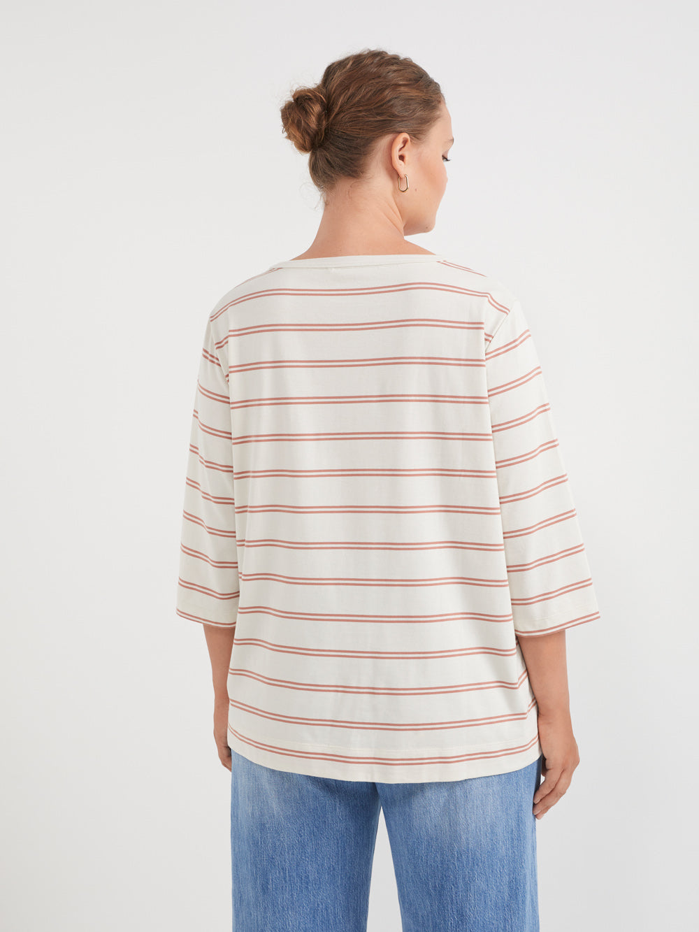 The 3/4 Sleeve Stripe Tee