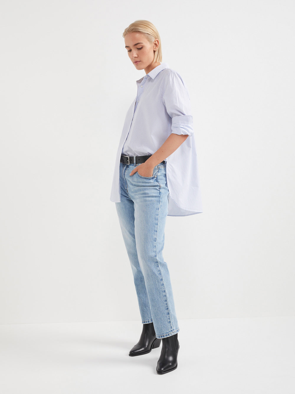 The Fine Stripe Cotton Shirt