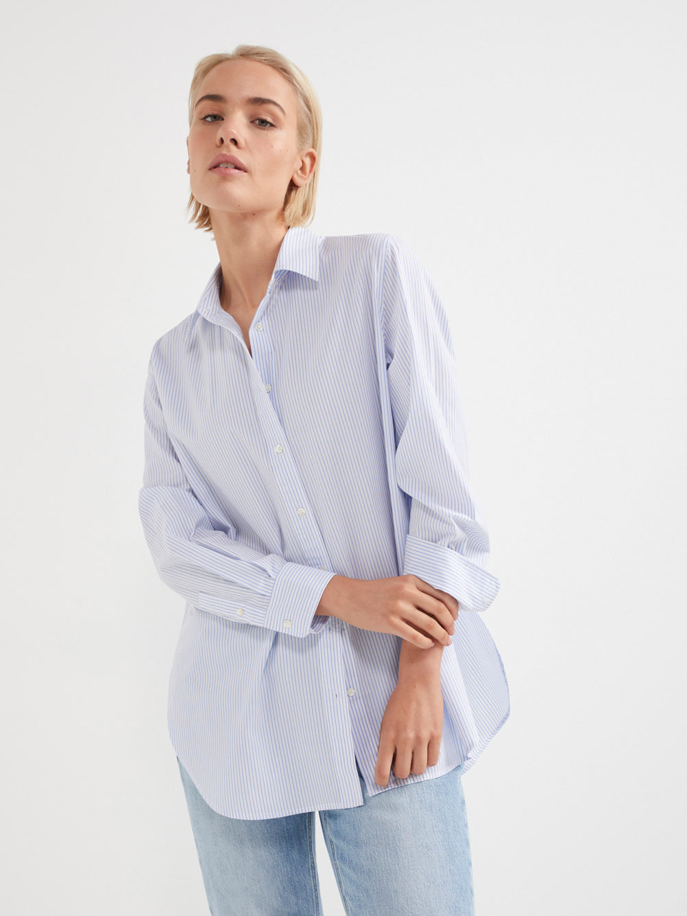 The Fine Stripe Cotton Shirt