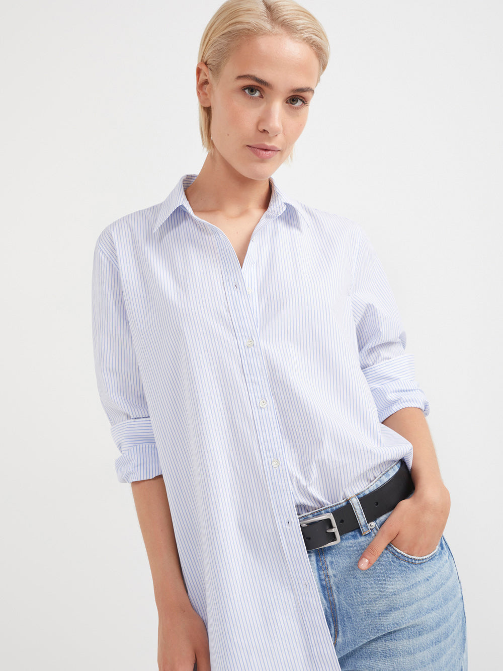 The Fine Stripe Cotton Shirt