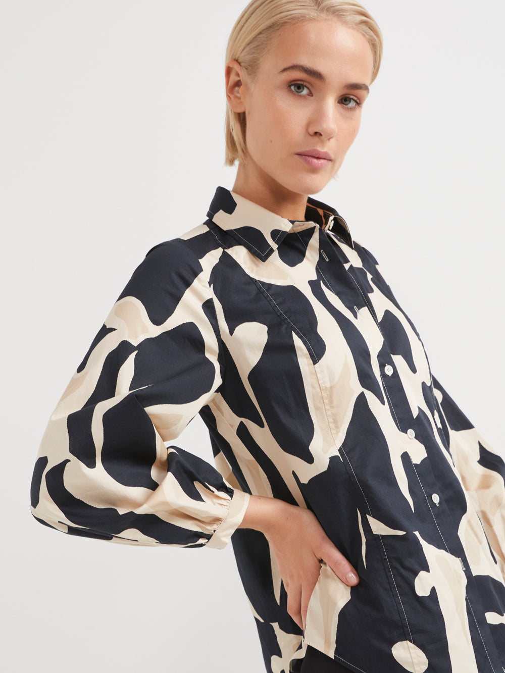 The Cotton Abstract Button Up Shirt