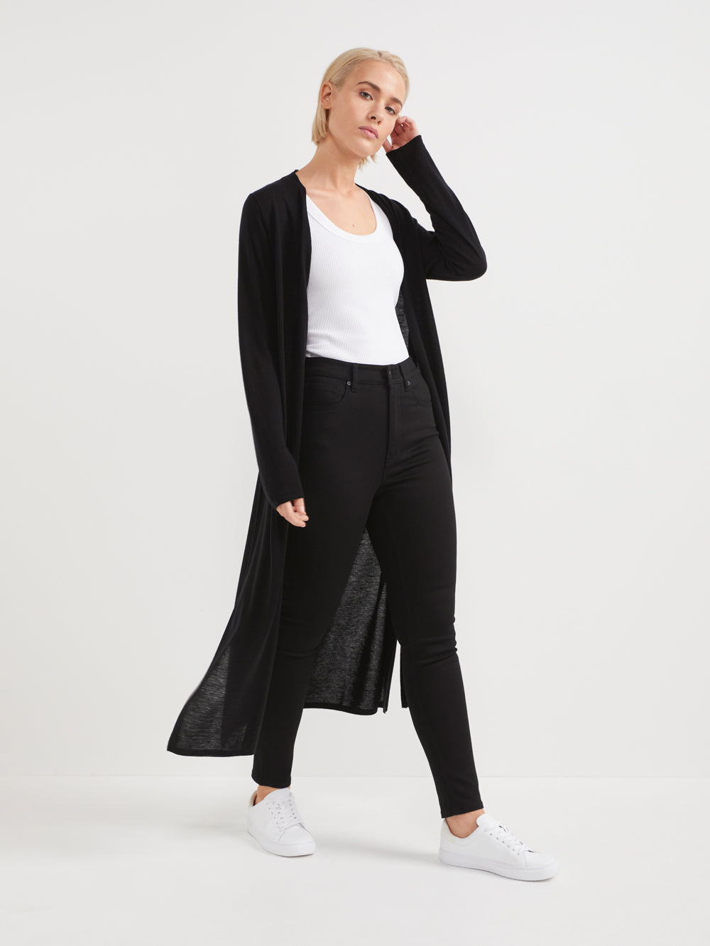 The Longline Open Cardigan