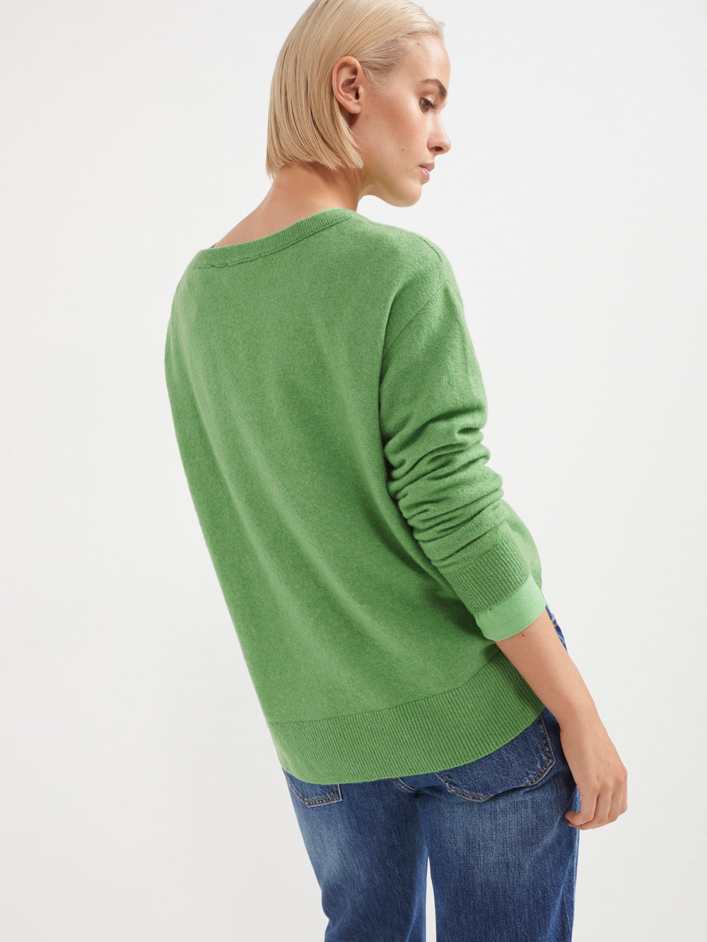 The Relaxed Open Neck Pullover