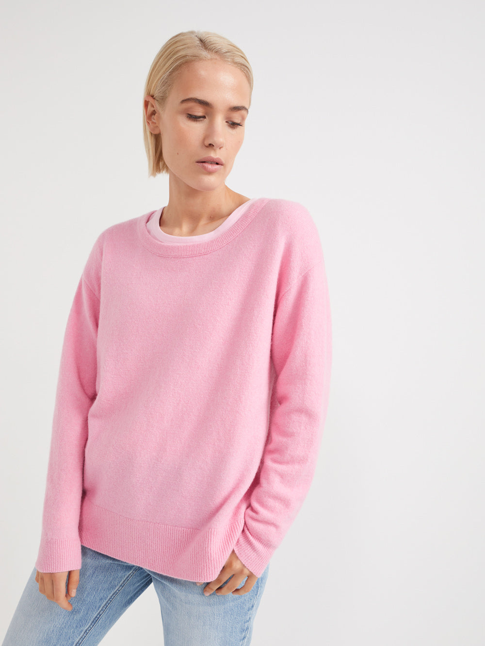 The Relaxed Open Neck Pullover - Commonry