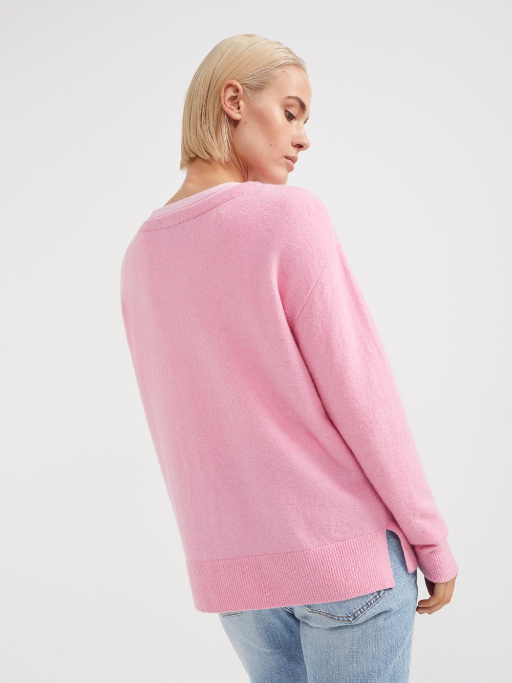 The Relaxed Open Neck Pullover