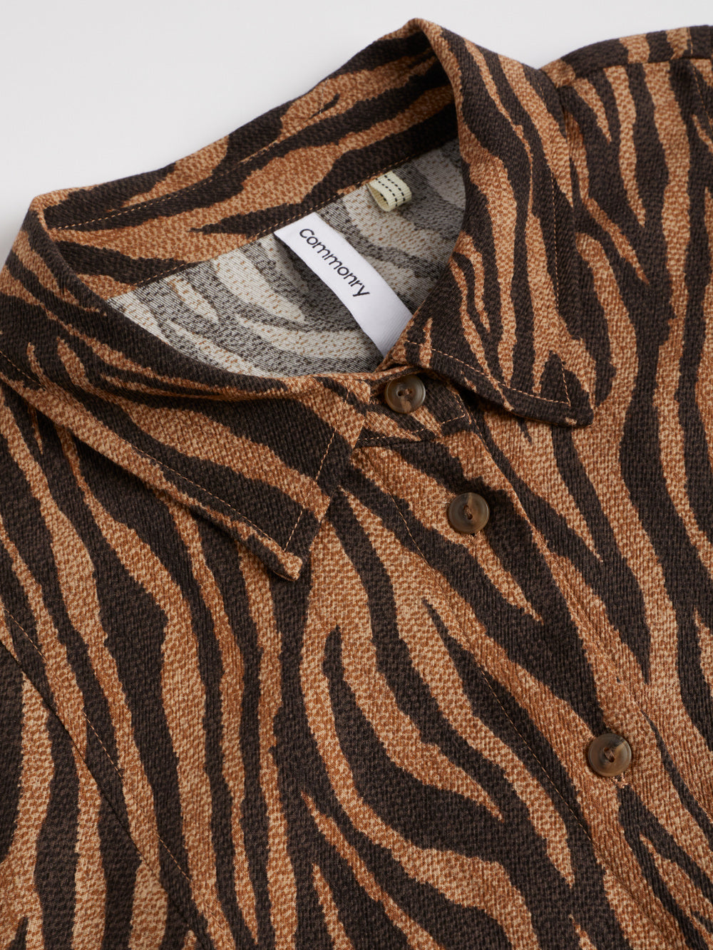 The Tiger Print Shirt Dress