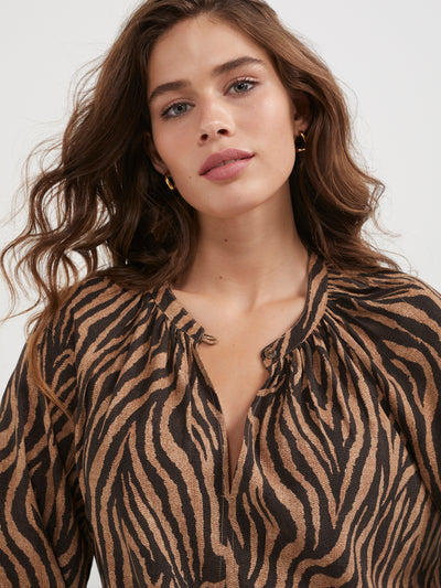 The Tiger Print Soft Top - Commonry