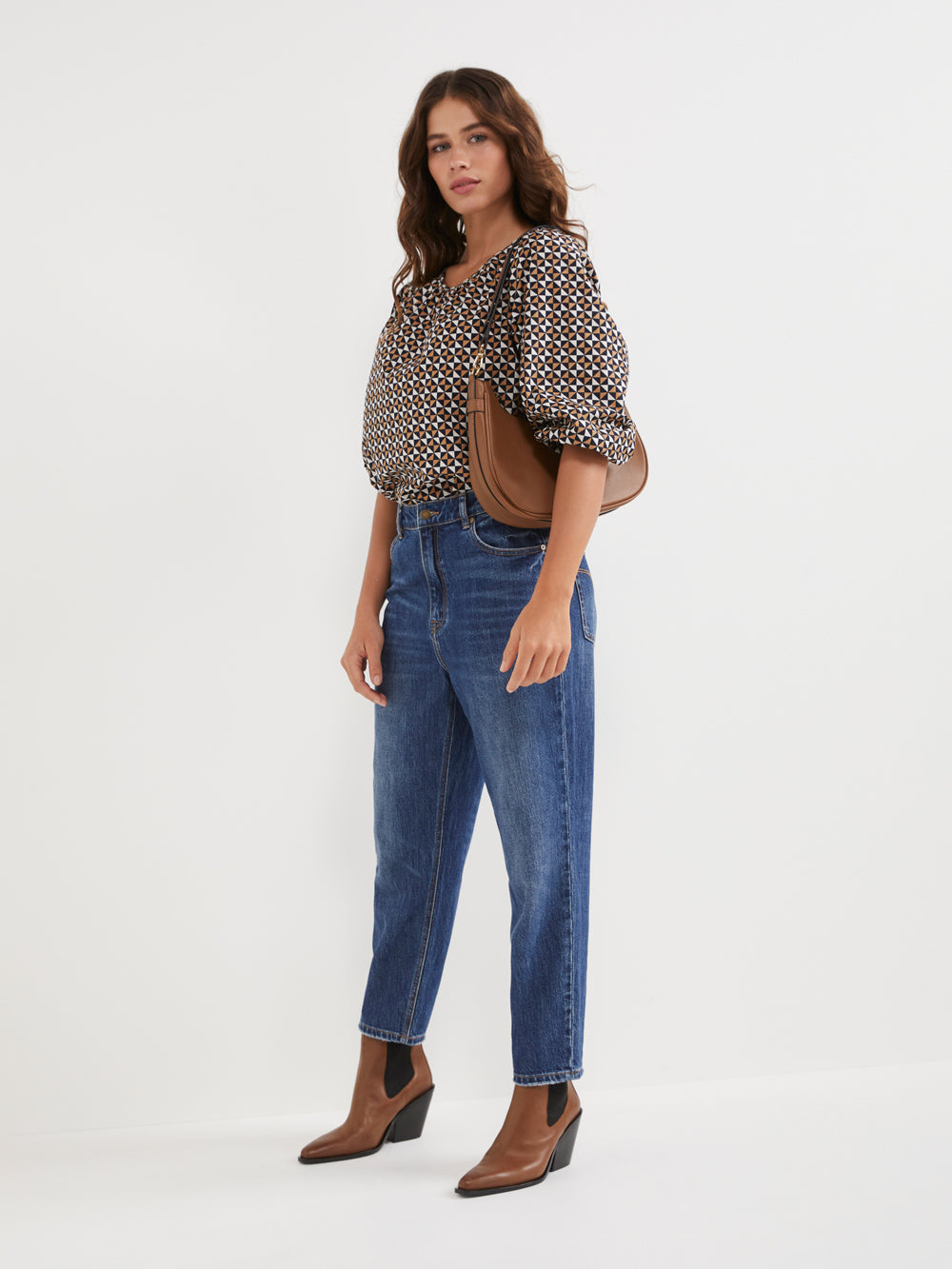 The Cotton Poplin Gathered Top