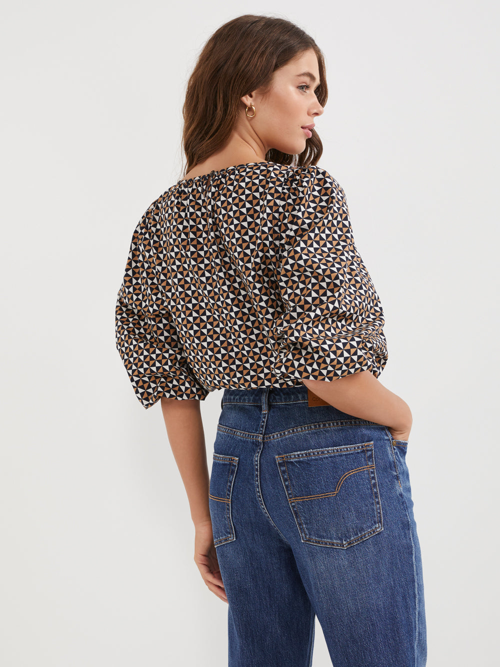 The Cotton Poplin Gathered Top - Commonry