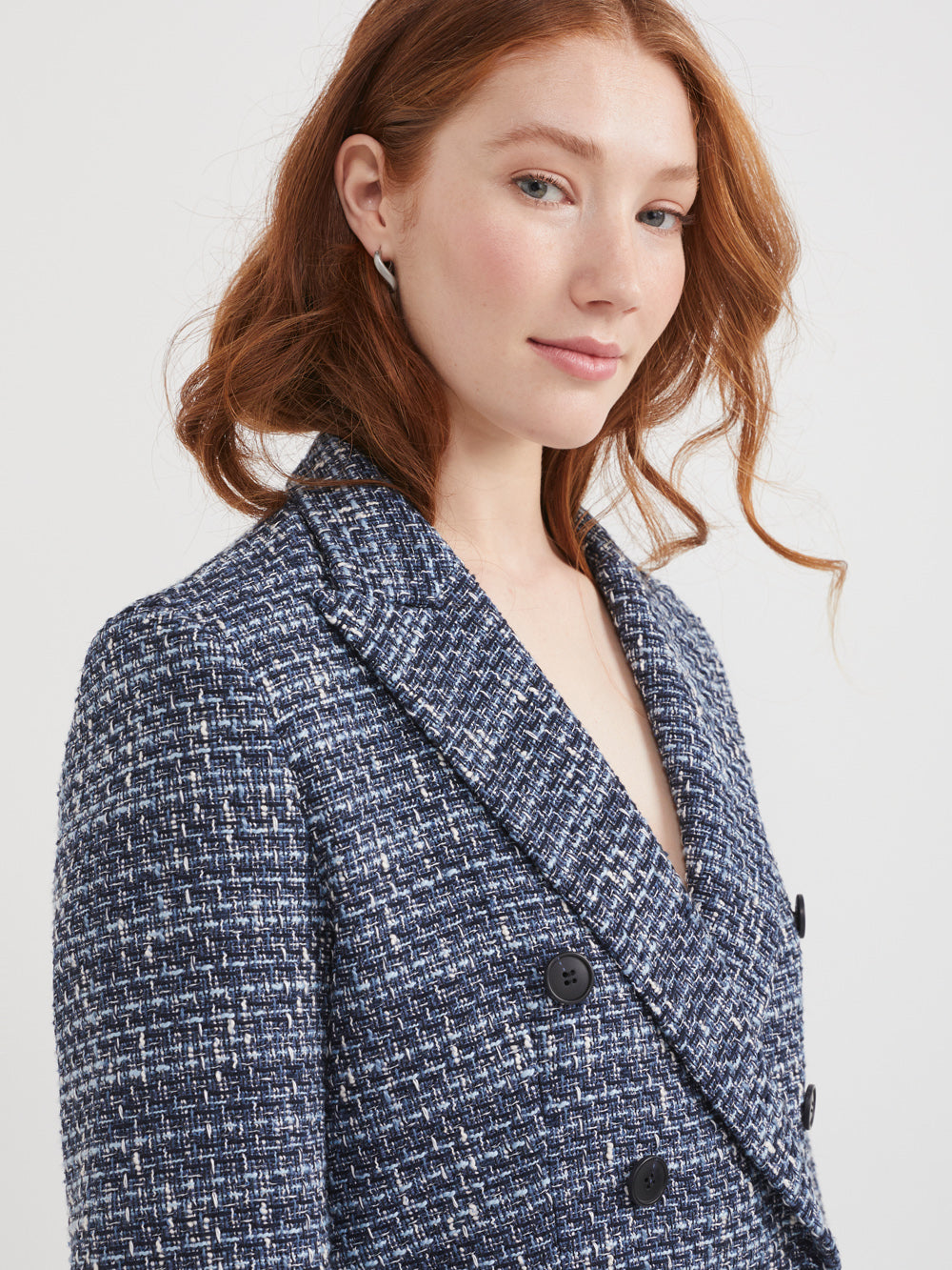 The Fitted Tweed Check Blazer