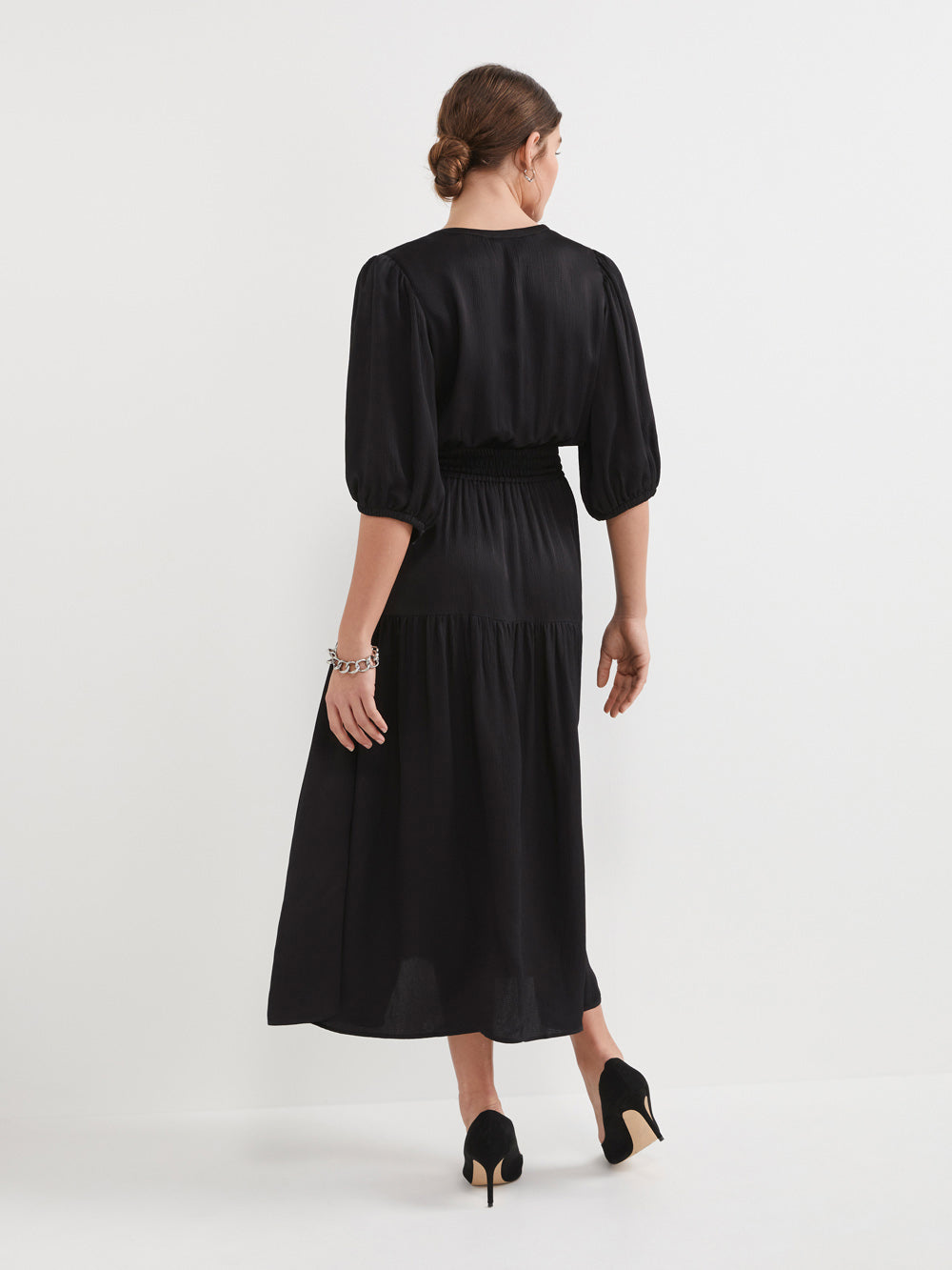 The Draped Crinkle Dress