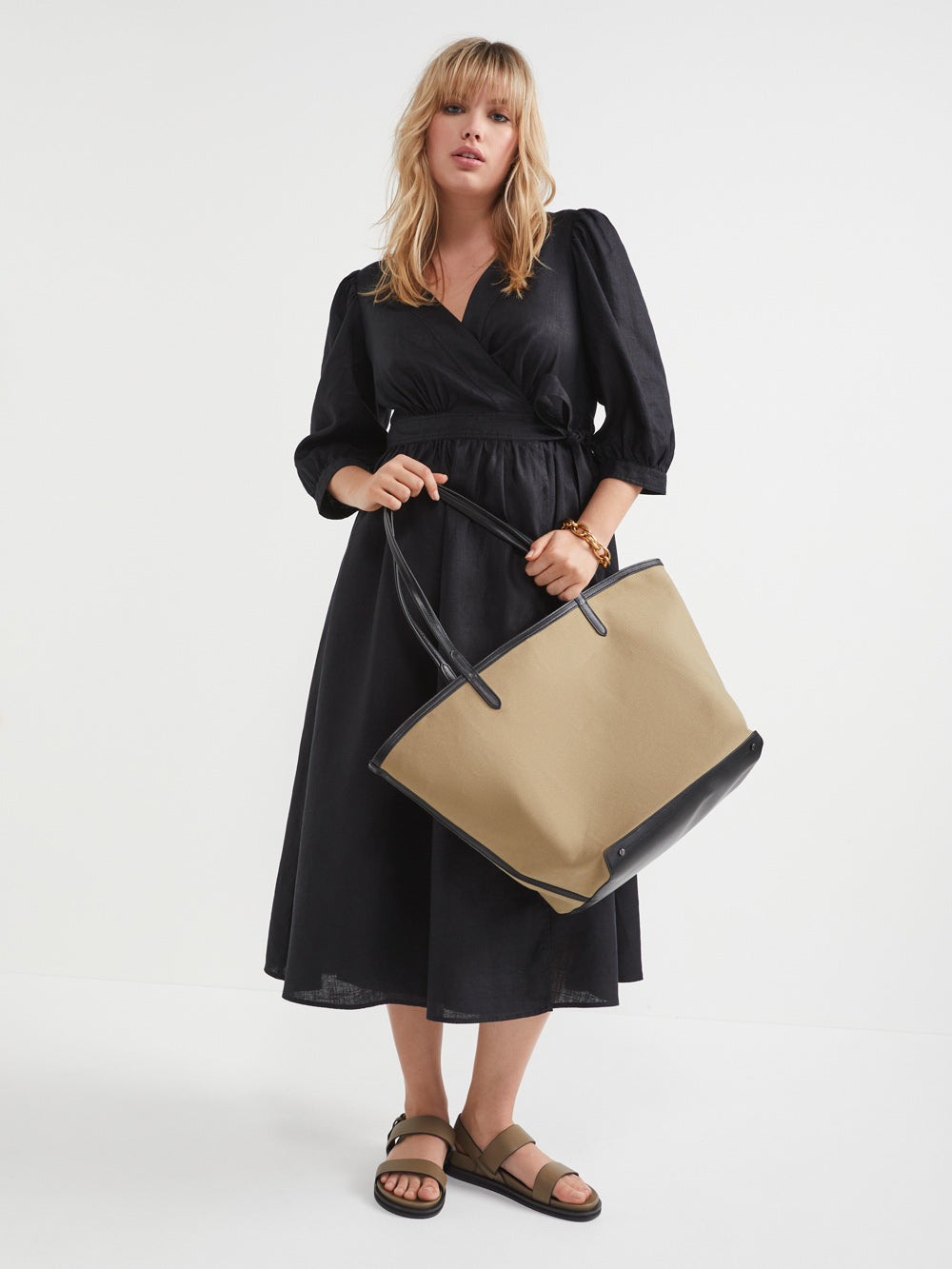 The Linen Wrap Dress