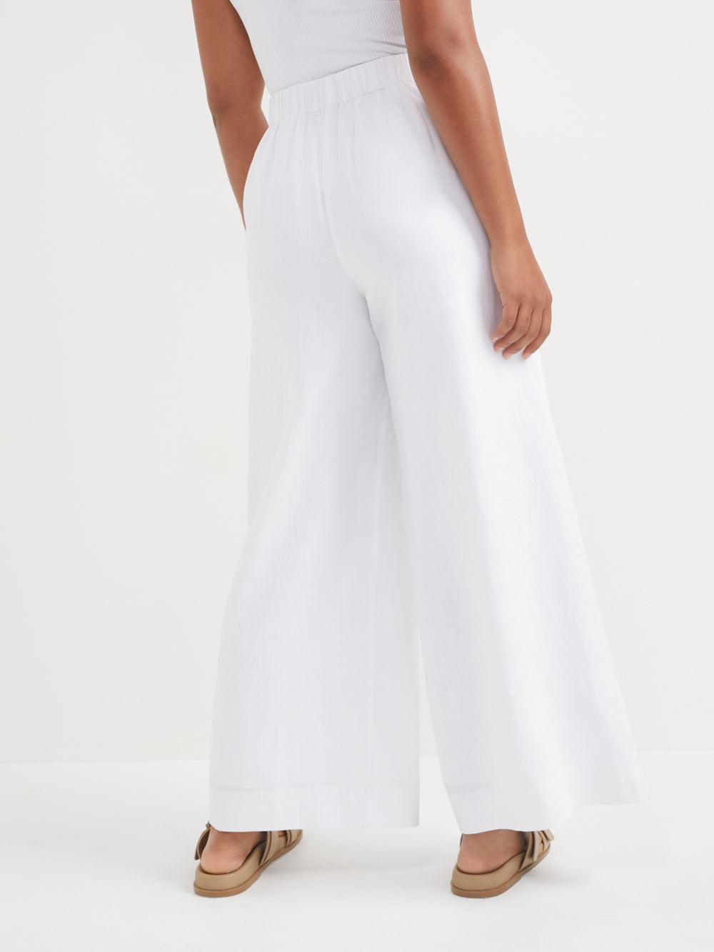 The Flat Front Linen Pant