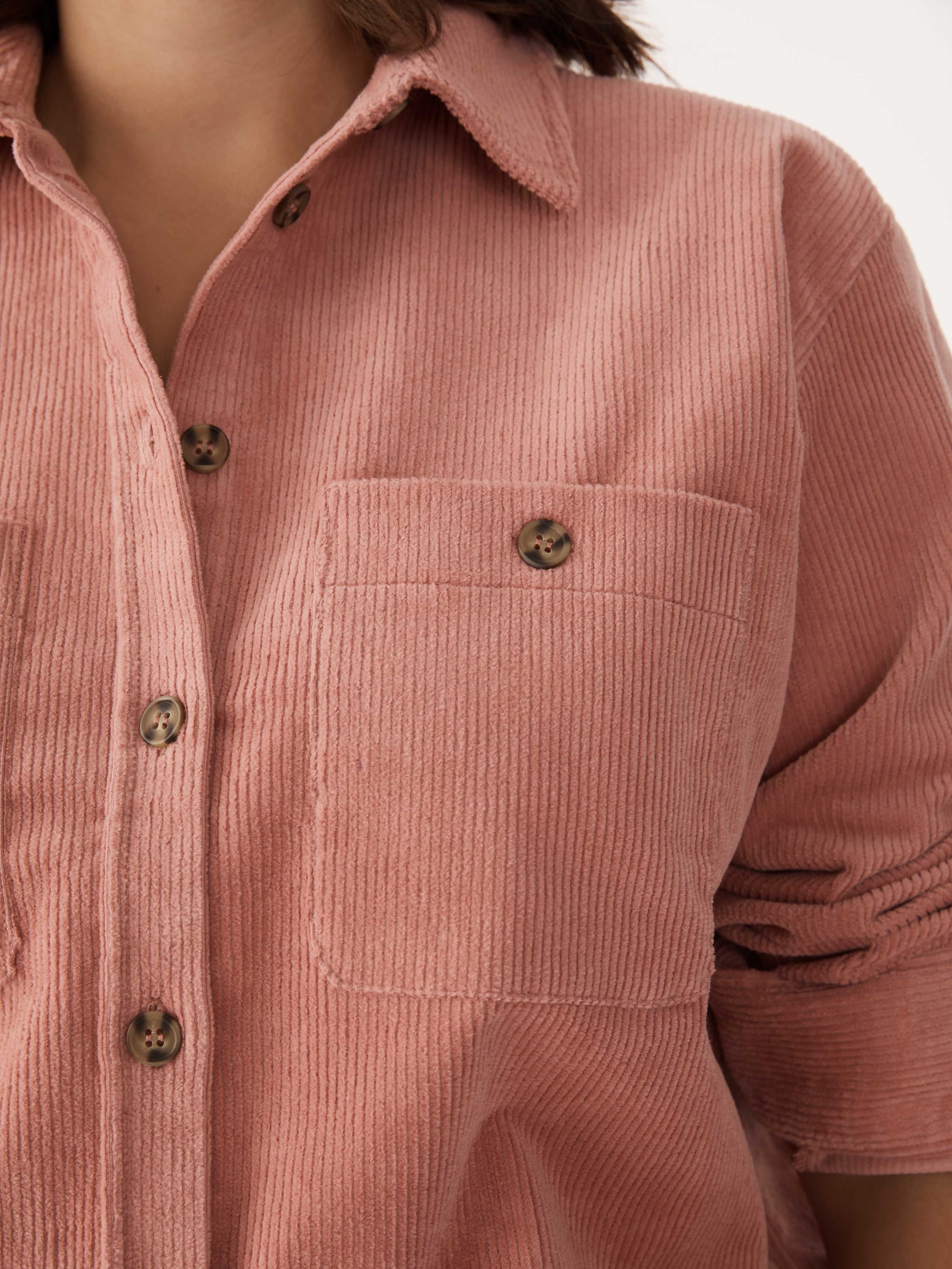 The Relaxed Cord Button Down Shirt