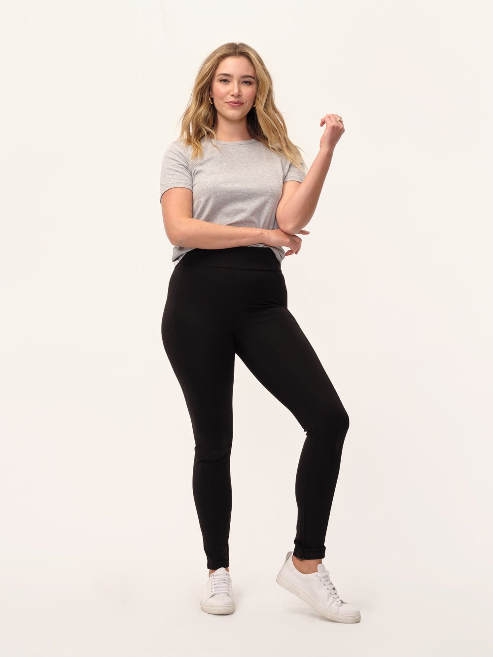 Aria Knitted Oversized Top & Legging Set Black - Ermarolla