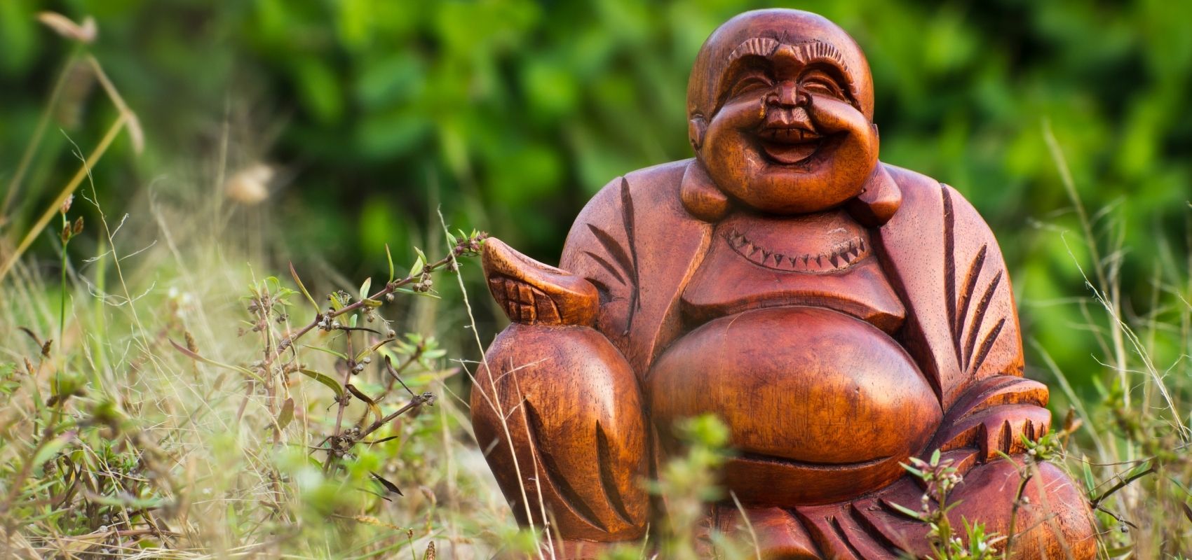 Statue Bouddha - Rieurs colorés