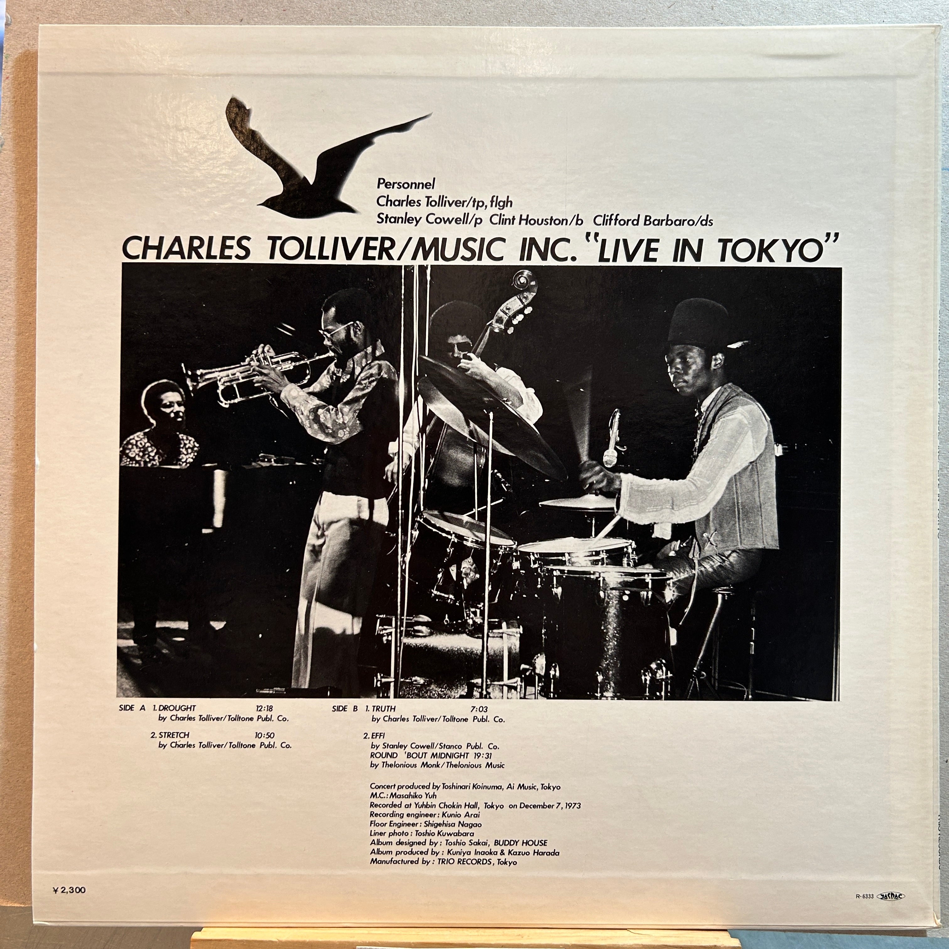 CHARLES TOLLIVER ／Live In Tokyo 1973 LP - 洋楽