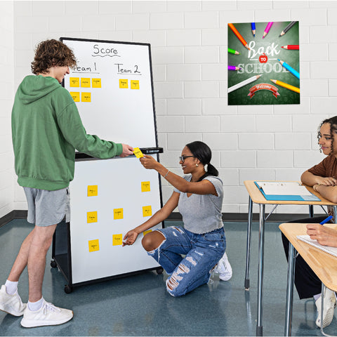 The double-sided dry erase board by Stand Steady.