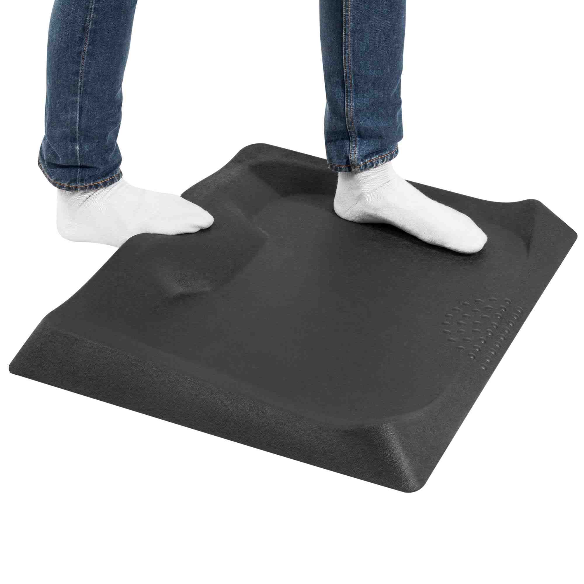 Stand & Spin Anti-Fatigue Mat, Ergonomic Desk Mat with 360 Degree Rotating