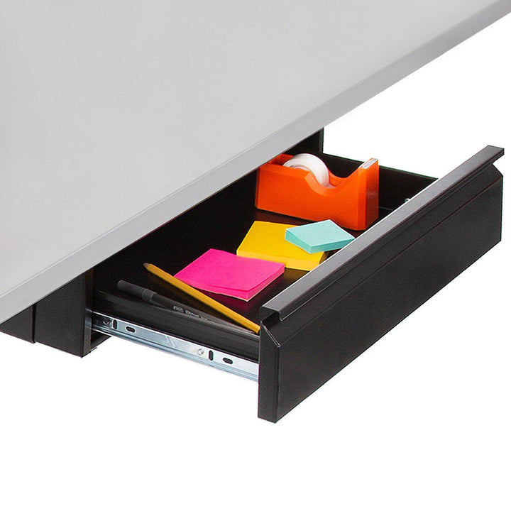 under desk drawer unit black