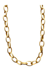 Etched Gold Link Necklace