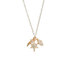 Gold Anahy Charm Necklace