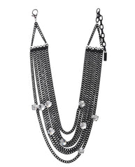 Black Multi-Chain Swarovski Kimberly Necklace