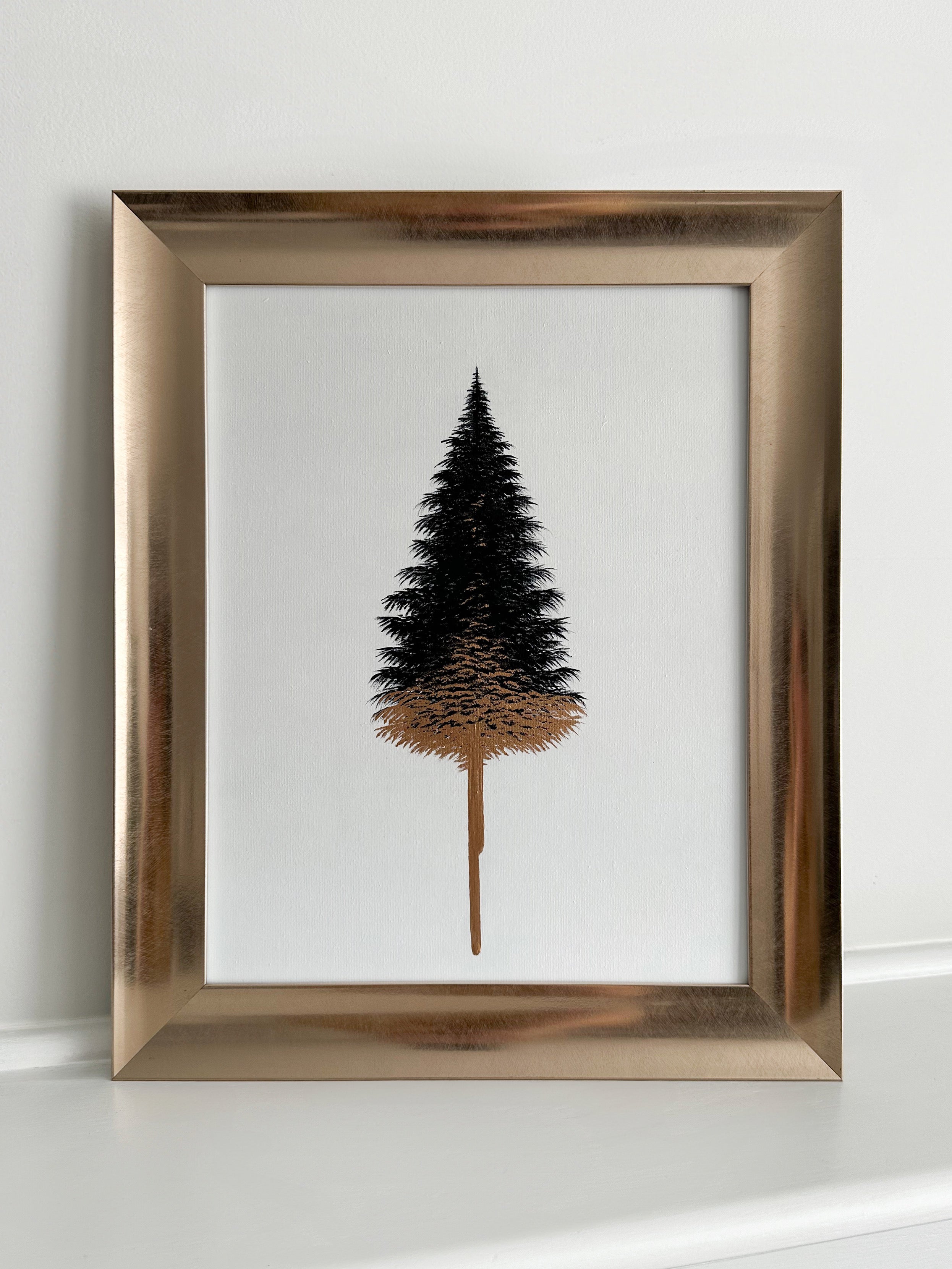 Dripping in Gold - on White No.5