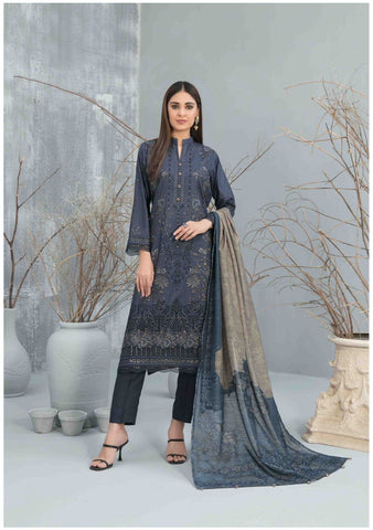 3 PC STITCHED COLLECTION BY TAWAKKAL FANCY EMBROIDERED STAPLE COLLECTION D-1125 | EID COLLECTION DRESSES IN UK