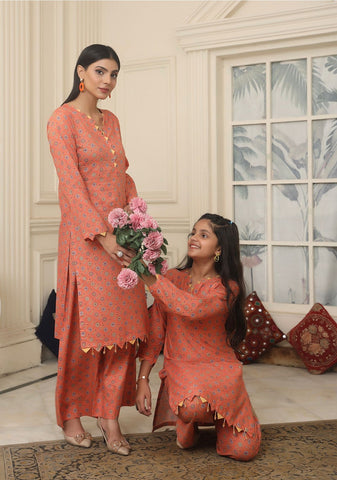 Eid Collection 2024 Ideas : Mother Daughter same dress