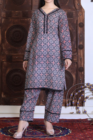 2 PC DIGITAL WARM KHADDAR READYMADE SUIT