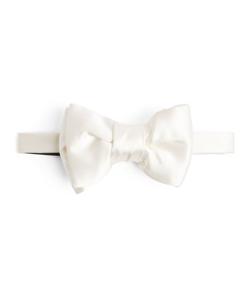 Tom Ford Ivory Silk Bow Tie – Mr. Fierze - Men's Designer Suit Hire