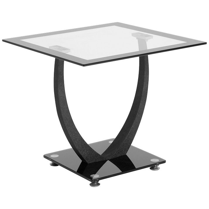 small glass lamp table