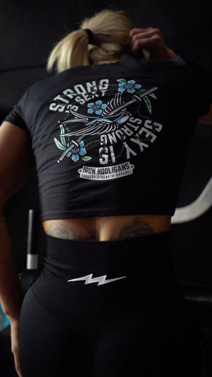 Strong Is sexy Crop Top - Iron Hooligans 