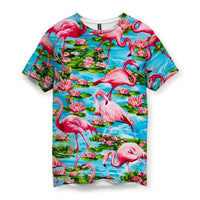 Shirtwascash - Flamingo Paradise Men's T-Shirt Velvet / XS