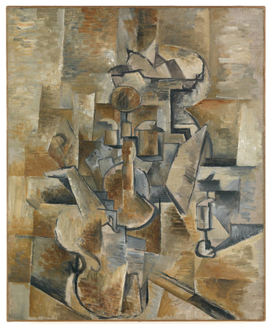 Violin and the Candlestick, 1910 Georges Braque