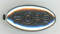 94-5639-60  Tierracast  Hope Bead Antique Silver (pkg 1) Height: 6mm Width: 10.75mm Hole ID: 1mm