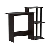 Furinno Computer Desk, Wood, Espresso/Black, one size
